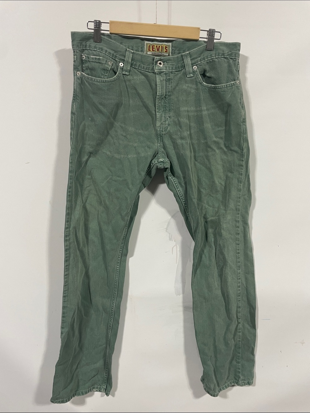 Levi's Faded Green Corduroy Trousers